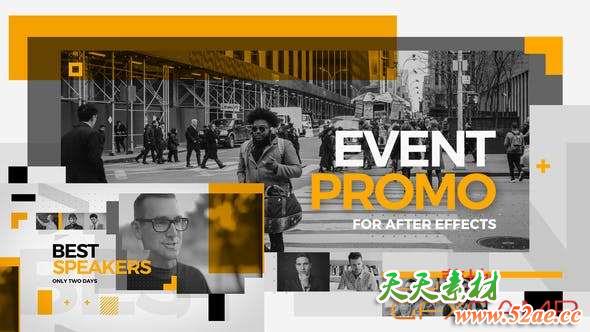 AE模板-项目活动事件介绍宣传 Event Promo-天天素材网