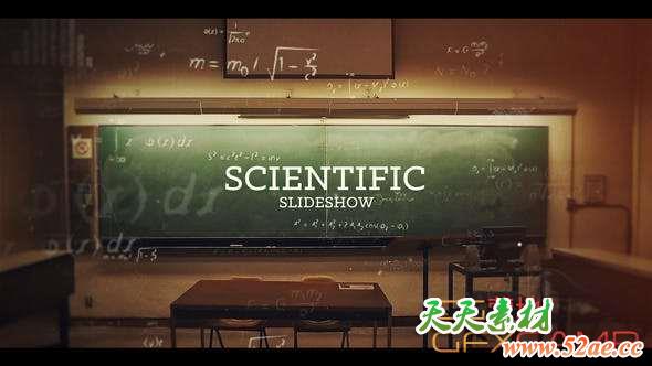 AE模板-科学图片幻灯片开场 Science Slideshow-天天素材网