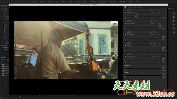 LUTS预设混合使用AE插件 LUT Mixer v2.1.1 For After Effects Win破解版-天天素材网