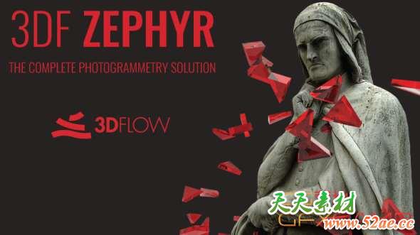 照片转三维模型软件 3DF Zephyr Lite 4.500 Win破解版-天天素材网
