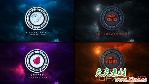 AE模板-大气三维Logo开场 Cinematic 3D Logo Title Opener-天天素材网