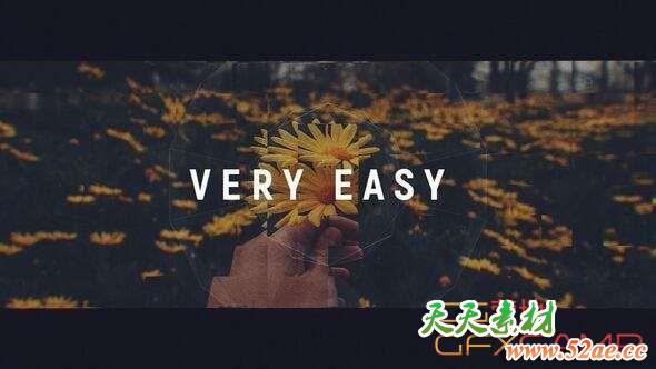 AE模板-图片切割文字快闪片头 Plexus Stomp Opener-天天素材网