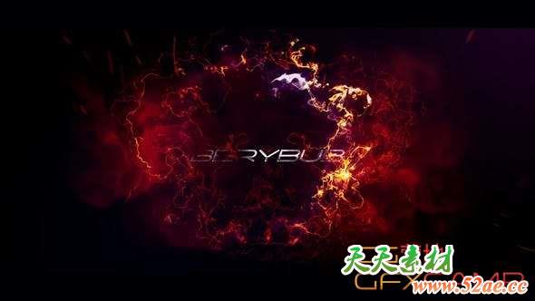 AE模板-大气能量感文字标题宣传片头 Heat-天天素材网