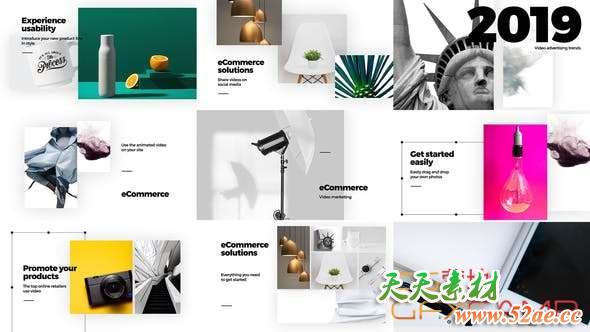 AE模板-简洁商品介绍包装宣传 Minimal Promo-天天素材网