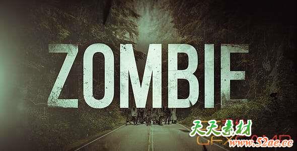 AE模板-丧尸电影恐怖宣传片 Zombie Opener-天天素材网
