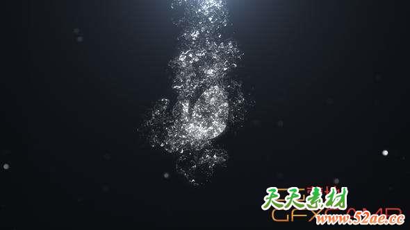 AE模板-水流Logo动画 Splash-天天素材网