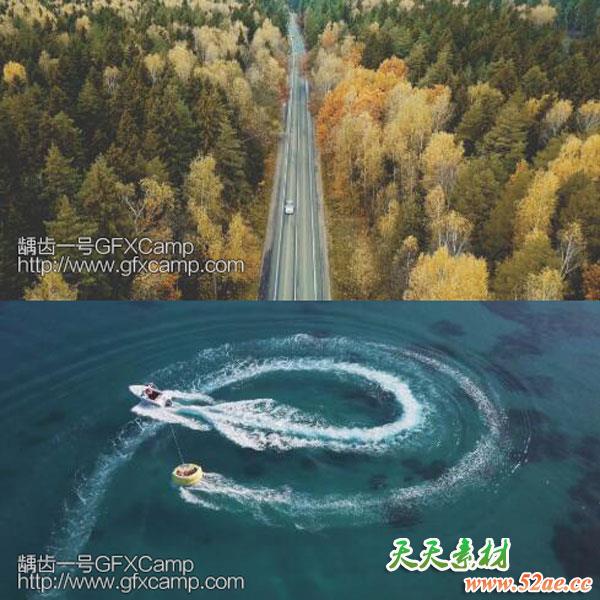 23组大疆航拍御Mavic LUTS视频调色预设(AE/Pr/FCPX/达芬奇/PS等)-天天素材网