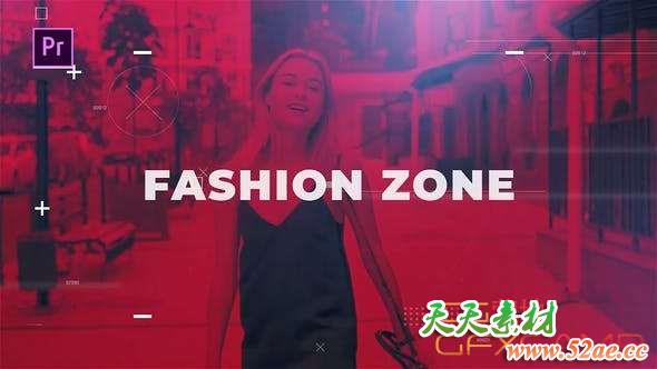 PR模板-时尚视频包装片头 Fashion Zone-天天素材网