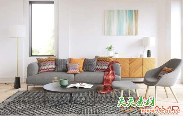 室内家具3D模型 Maxtree – Interior Models Vol.3-天天素材网