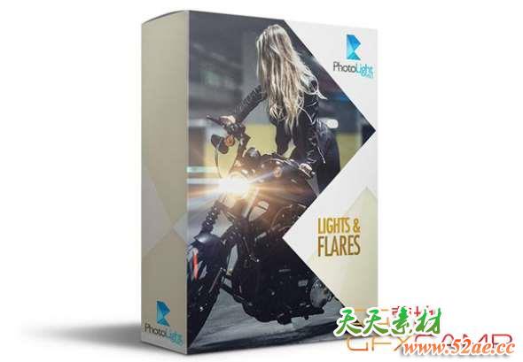 PS镜头光效耀斑图片动作预设 Photo Light Pro – Lights & Flares Pack-天天素材网