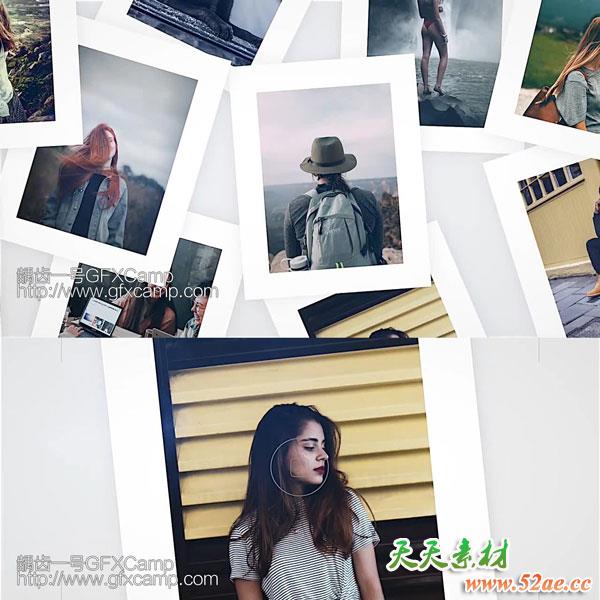 FCPX模板插件:拍摄照片图片相册展示片头-天天素材网