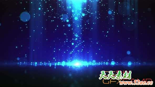 梦幻粒子掉落背景视频素材 Magic Particle Background-天天素材网