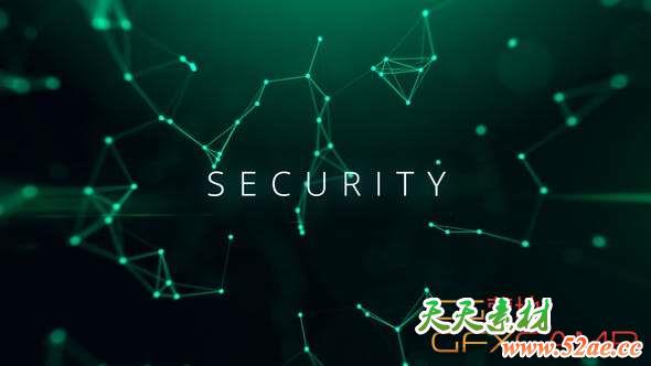 AE模板-科技感点线背景文字宣传片头 Cyber Technology-天天素材网