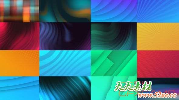 AE模板-简单循环背景动画 Trendy Animated Backgrounds-天天素材网