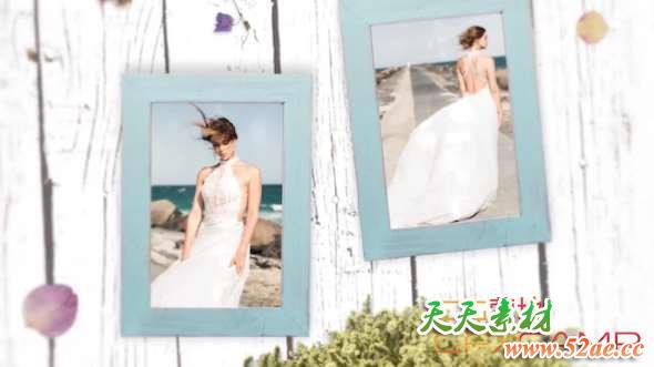 PR模板-实拍婚礼相册照片开场 Slideshow Wedding 266608-天天素材网