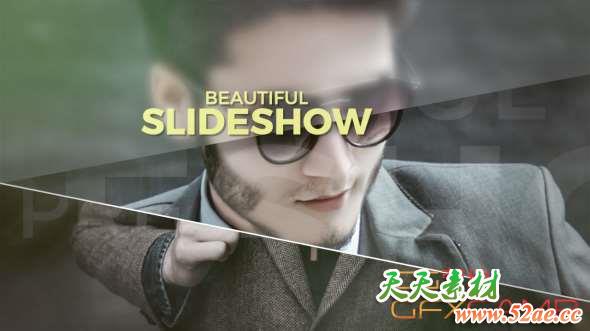 FCPX模板插件-简洁图片幻灯片开场 Beautiful Slideshow-天天素材网