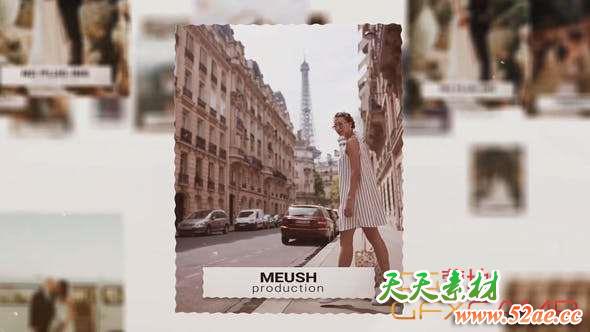 AE模板-美好回忆照相相册片头 The Best Moments – Slideshow-天天素材网