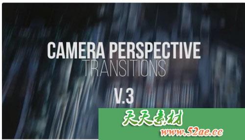 PR模板 相机宣传推广介绍Camera Perspective Transitions V.3