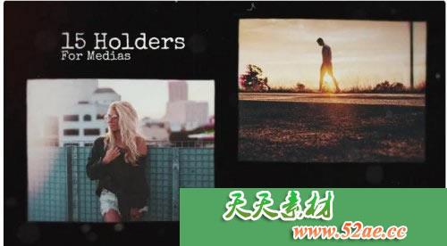 PR模板 复古幻灯片 电子相册视频模板 Retro Slideshow