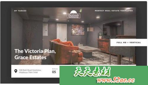 PR模板 房地产预告宣传片视频片头模板 Real Estate