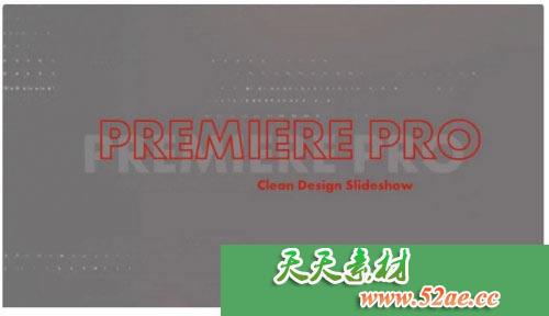 PR模板 清洁设计幻灯片 电子相册视频 Clean Design Slideshow