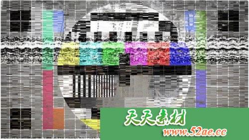 PR模板 电视噪音转换视频片头模板 TV Noise Transitions