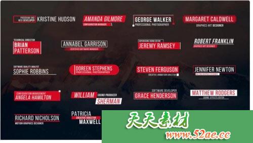 PR模板 简单简洁文字标题字幕工程文件 Clean Lower Thirds