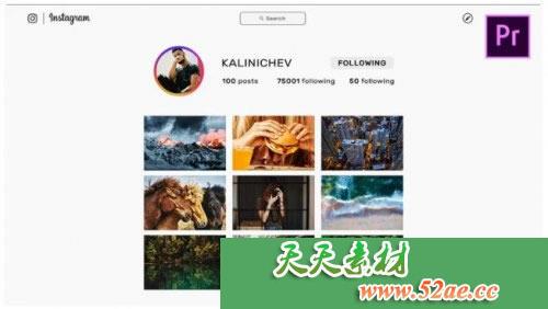 PR模板 Instagram促销 多图预告宣传片视频模板 Instagram Promo