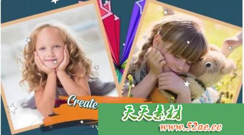 PR模板 儿童滑梯 电梯视频片头模板 Kids Slide