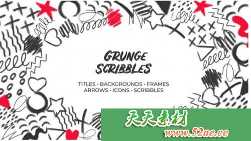 Grunge Scribbles PR模板下载