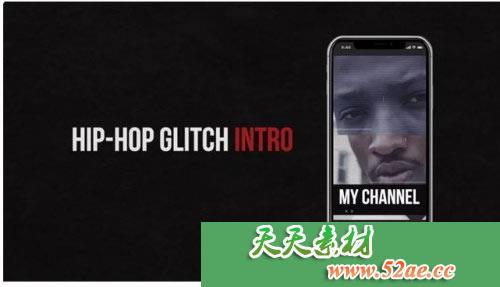PR模板下载 嘻哈故障介绍（垂直） Hip-Hop Glitch Intro (Vertic-天天素材网