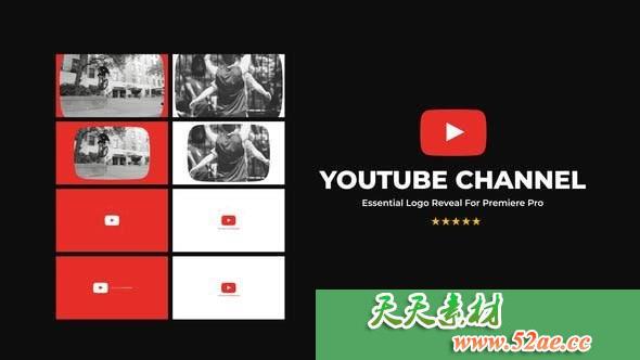 PR模板下载 YouTube  网络视频展示片头模板 YouTube