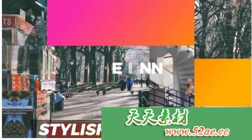 PR模板 时尚现代幻灯片 - Premiere Pro模板