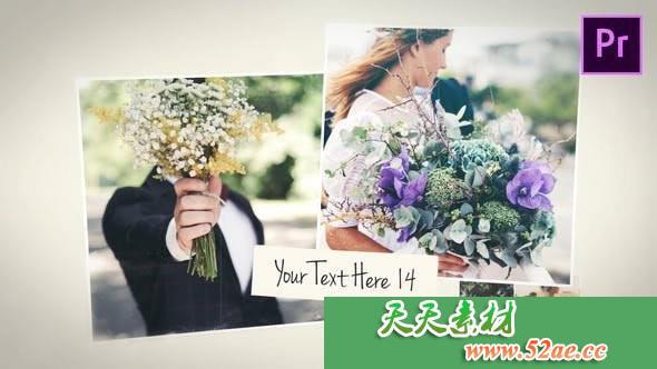 PR模板 美丽的幻灯片 婚礼婚庆视频模板下载 Premiere Pro