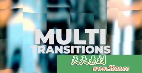PR模板 多切片过渡转场视频片头模板 - Premiere Pro模板