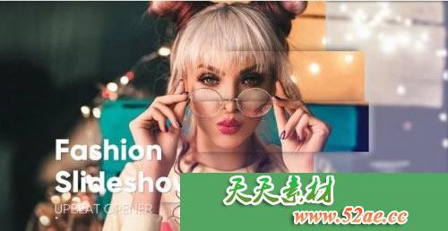 PR模板 流行时尚Upbeat Media Opener幻灯片 - Premiere Pro模板-天天素材网