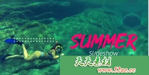 PR模板 夏日电子相册视频模板下载 Summer Slideshow-天天素材网