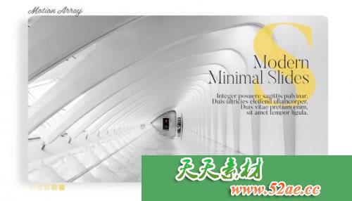 PR模板下载 迷你简单电子相册视频模板 Minimal Slideshow-天天素材网