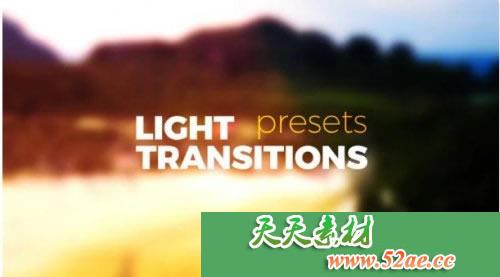 PR模板 光过渡转场预设特效V.6  Light Transitions Presets