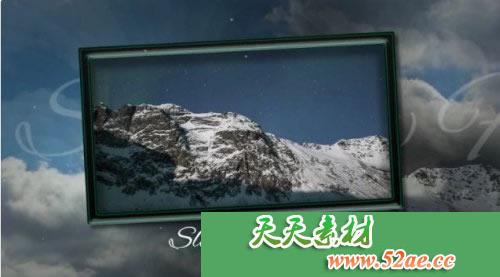 PR模板 幻灯片框架 电子相册视频模板 Slideshow frame-天天素材网