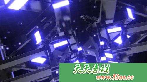 PR模板 高科技未来派标志LOGO展示 High Tech Futuristic Logo-天天素材网