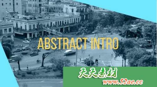 PR模板 抽象城市介绍 视频片头模板下载 Abstract Urban Intro-天天素材网