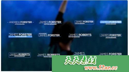 优雅的下三分之一 文字栏目包装字幕条 PR模板下载