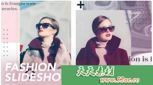 PR模板 杂志风格时尚幻灯片电子相册视频模板 Slideshow