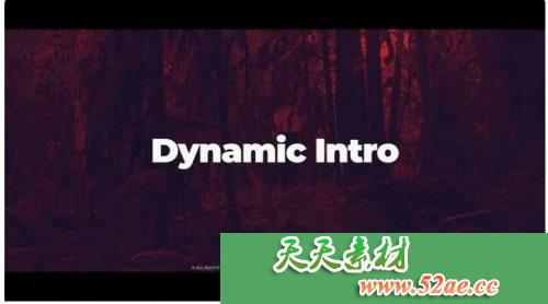 PR模板 时尚图文视频花絮标题动画模板 Dynamic Intro