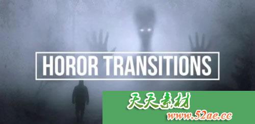 PR模板 恐怖过渡转场视频片头模板 - Premiere Pro Templates-天天素材网