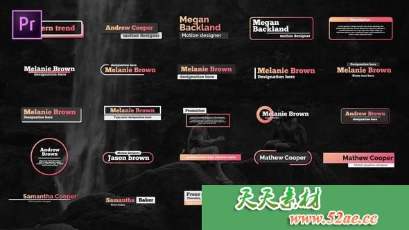 PR模板 Bolt降低三分之二 文字标题动画视频模板