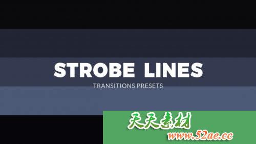 PR模板 文字标题动画视频模板下载 Strobe Lines Transitions