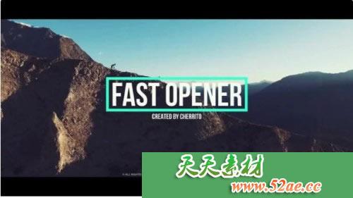 PR模板 快速开启片头模板下载 Fast Opener