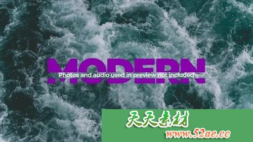 PR模板 流行通用文字标题动画模板 Modern titles Pack III-天天素材网